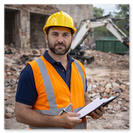 Прораб StroyBox в каске