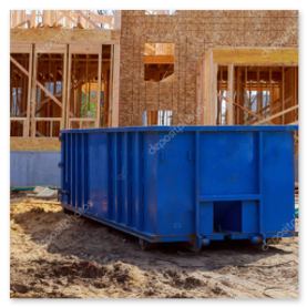 Контейнер на объекте после загрузки