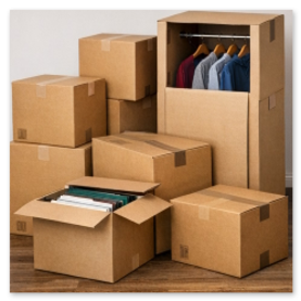 Коробки для одежды с штангой