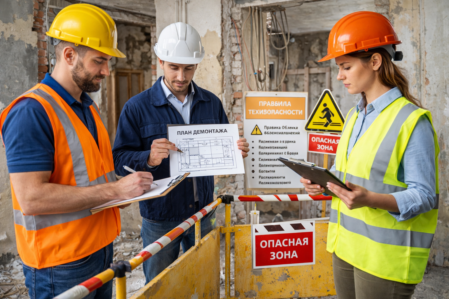 Средства защиты и пилозадержание на демонтаже