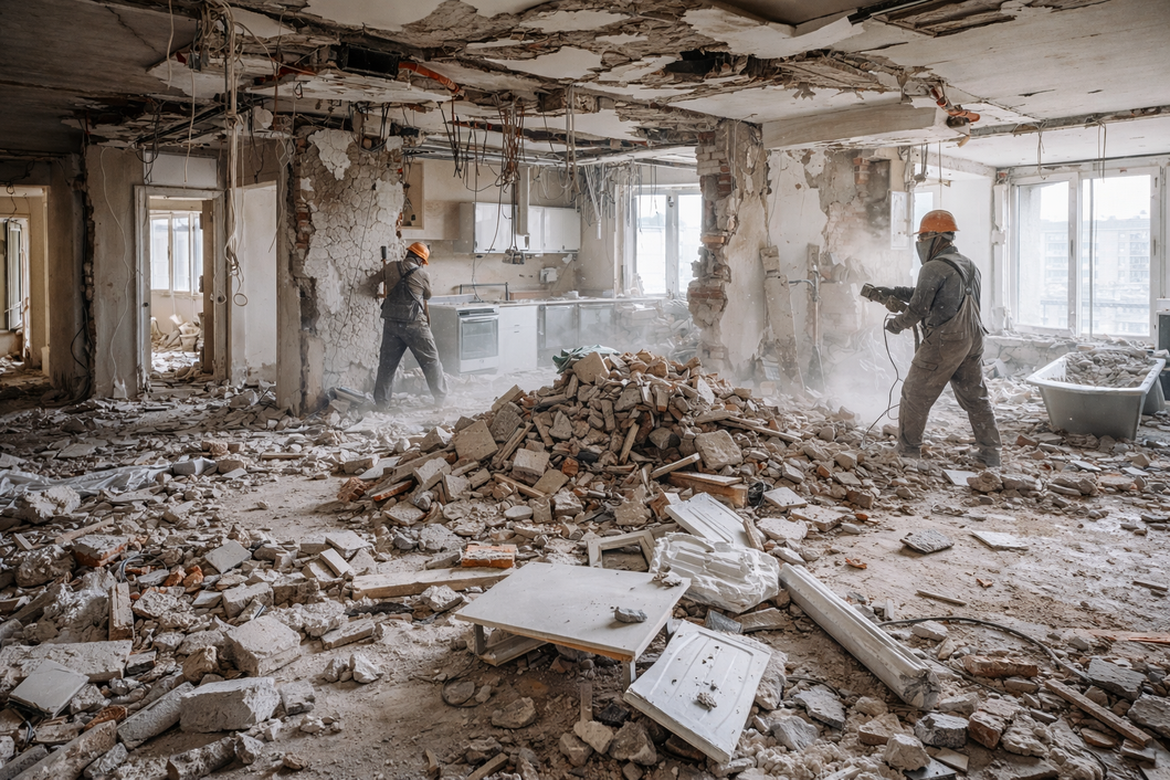 Демонтаж квартиры под ключ