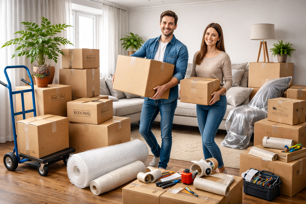 Квартирный переезд с упаковкой вещей