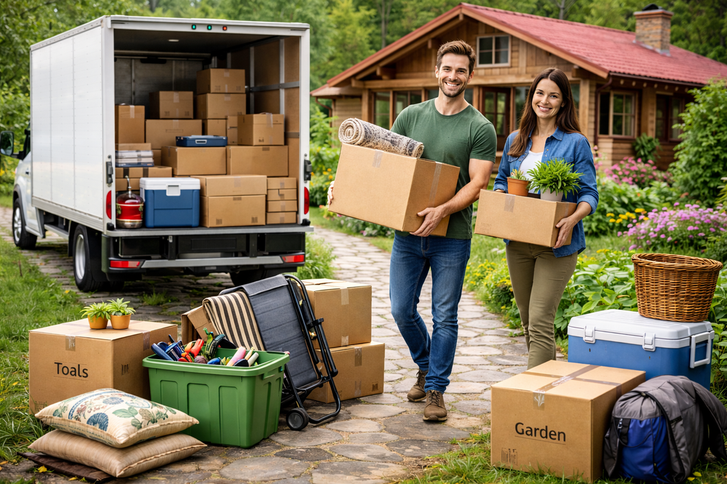 Переезд на дачу и перевозка садовой техники